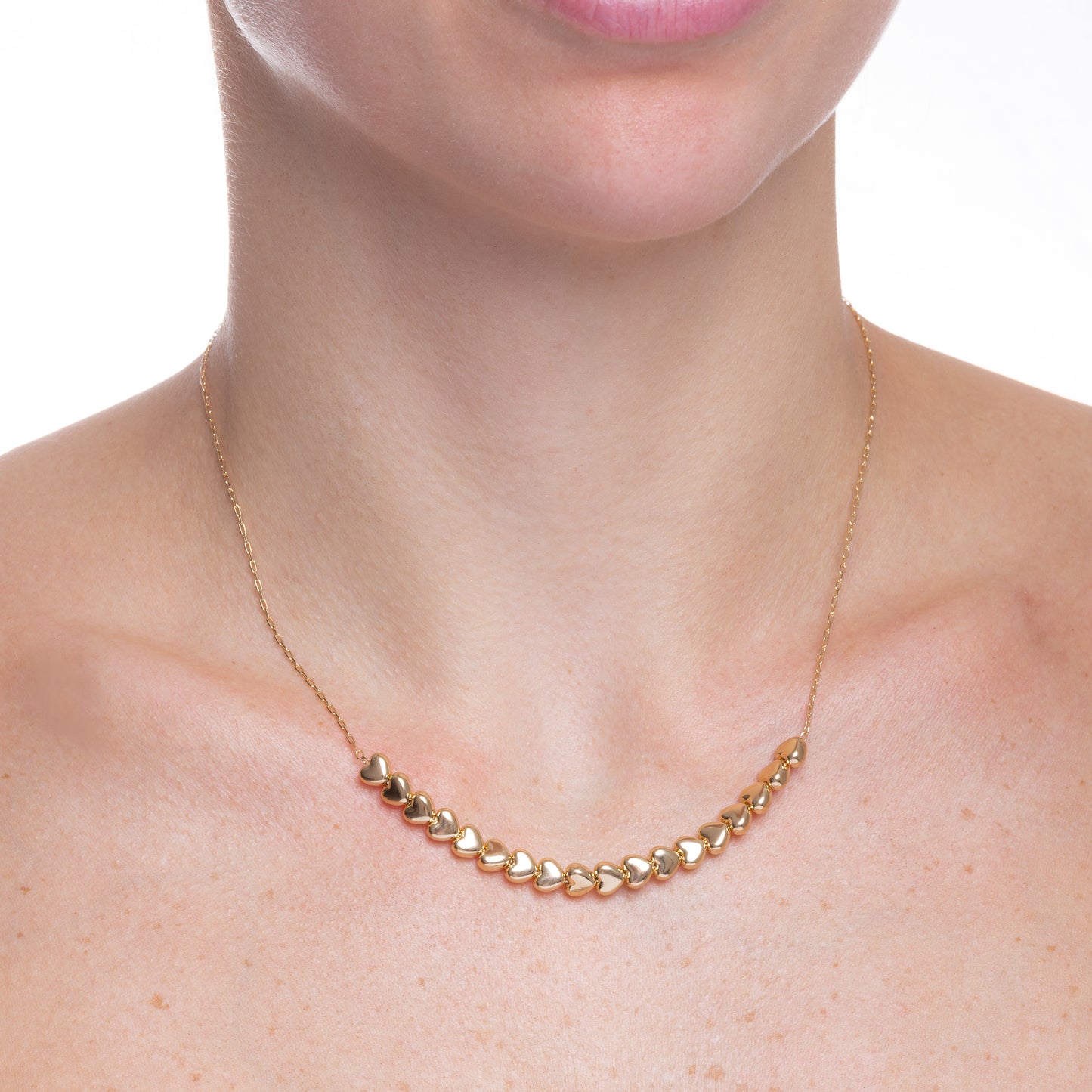 Cadena con corazones