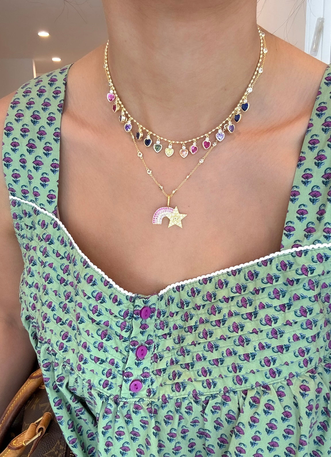 Rainbow Heart Necklace