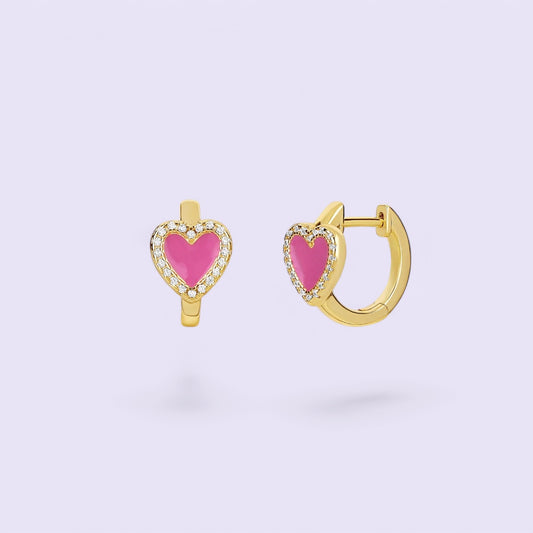 Pink Heart Huggies