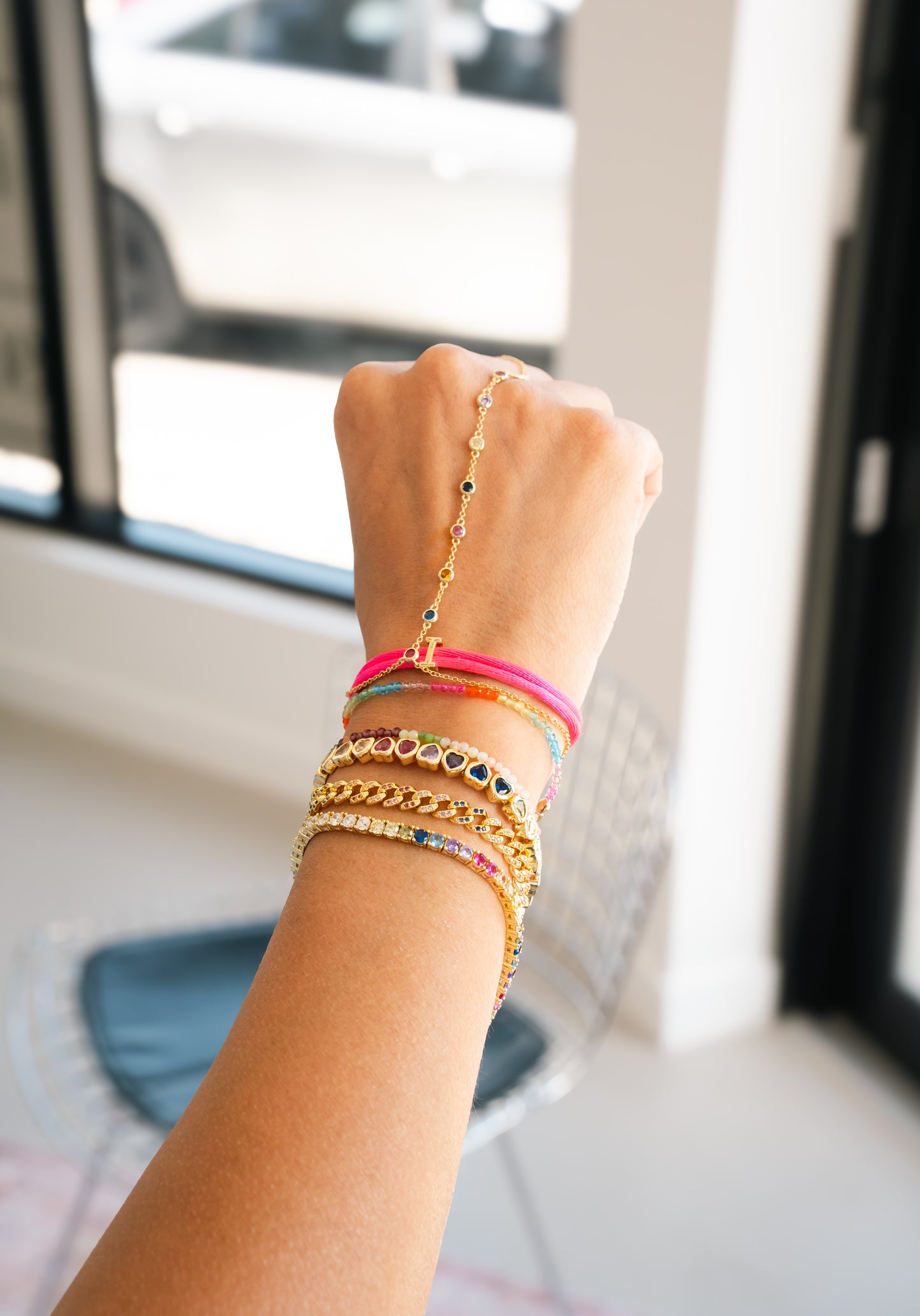 Rainbow Tennis Bracelet
