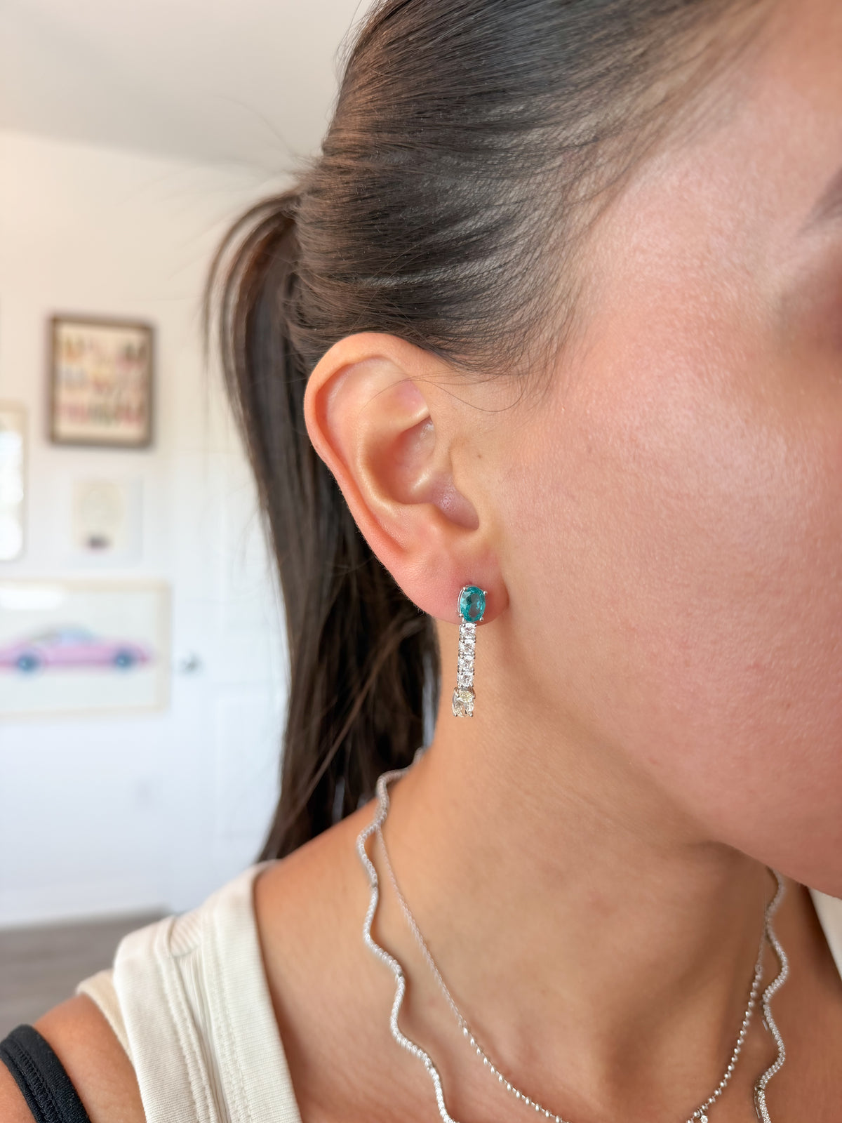 Aqua Glow Earrings