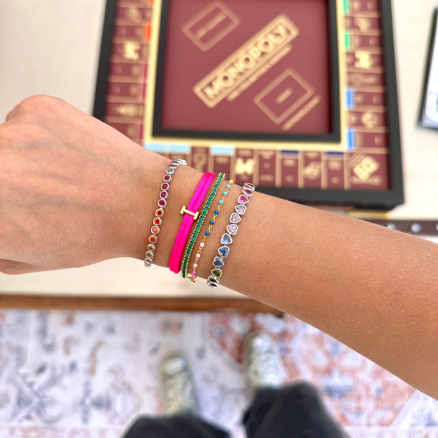 Rainbow Tennis Bracelet