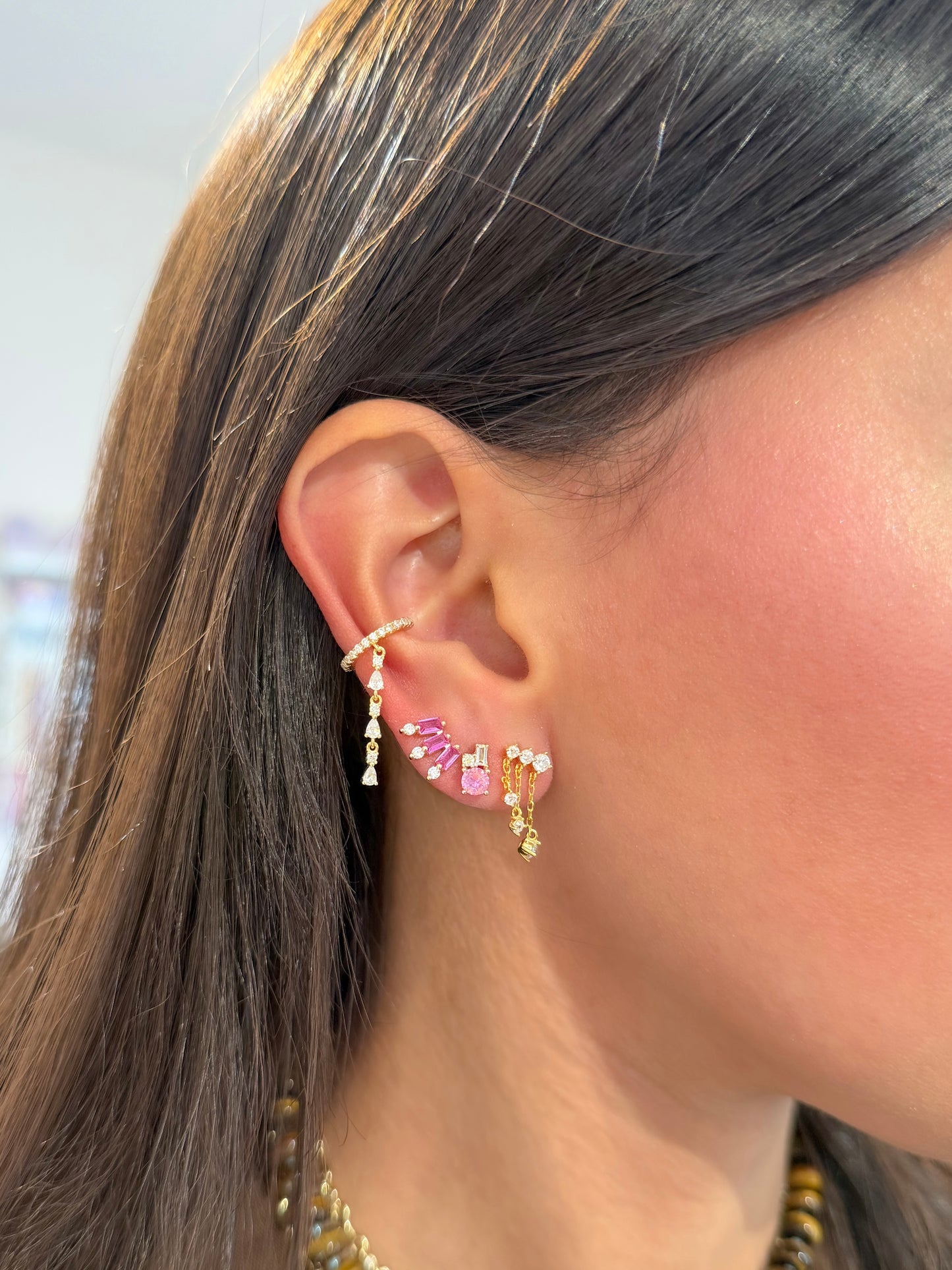 Rose Glow Stud Earrings