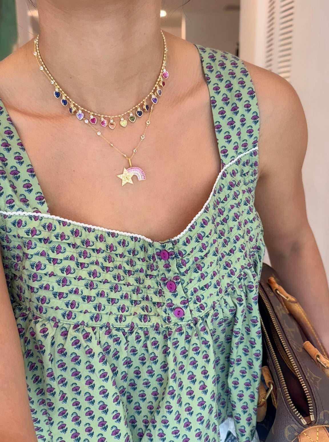 Rainbow Heart Necklace