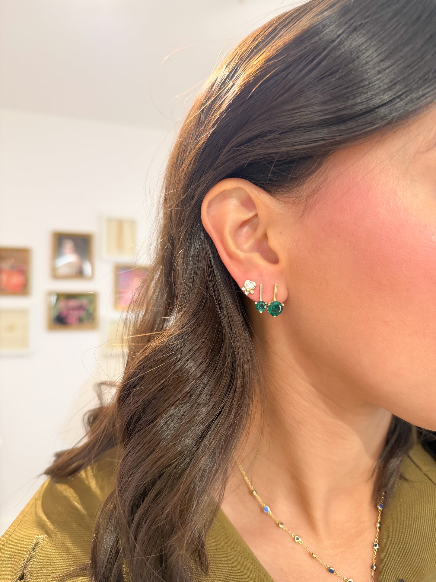 Emerald Grace Medium Earrings