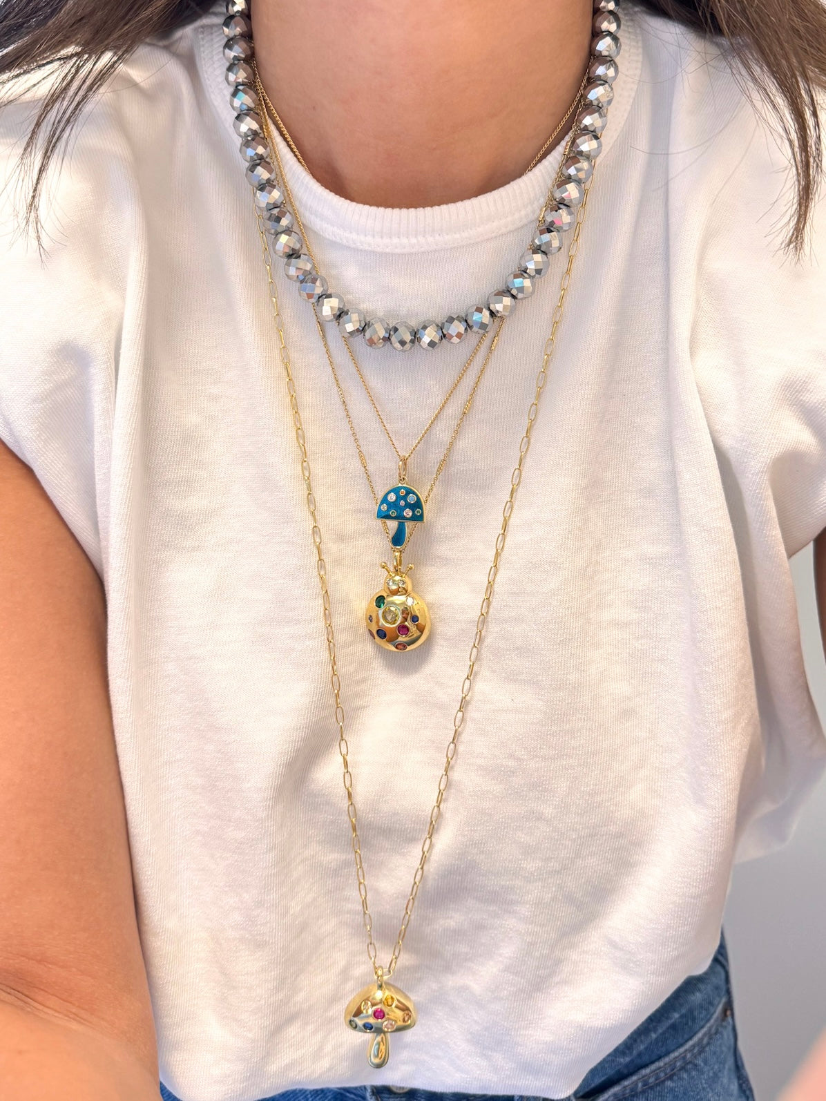Disco Necklace (Plateado)