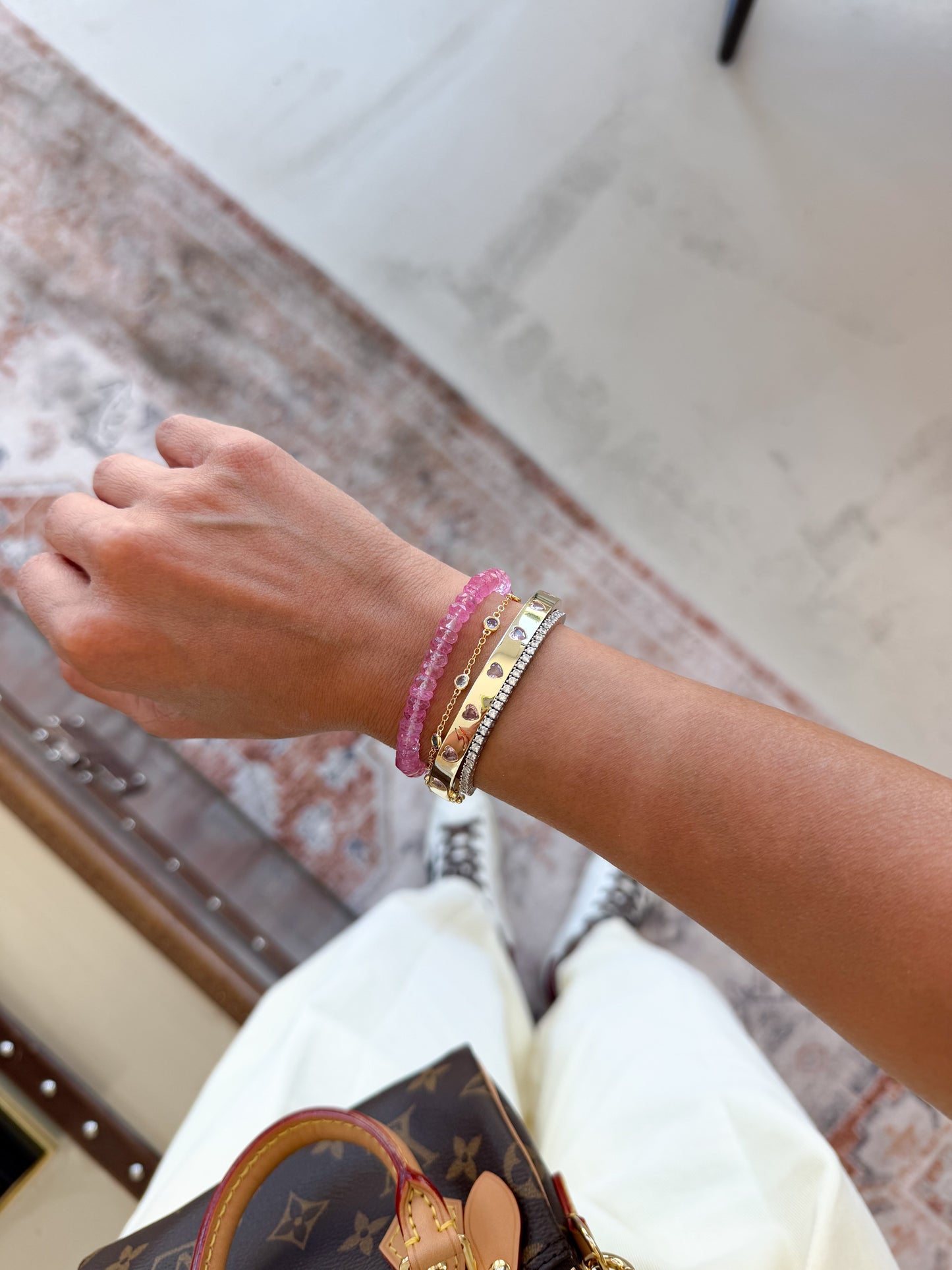 Hot Pink Topaz Bracelet