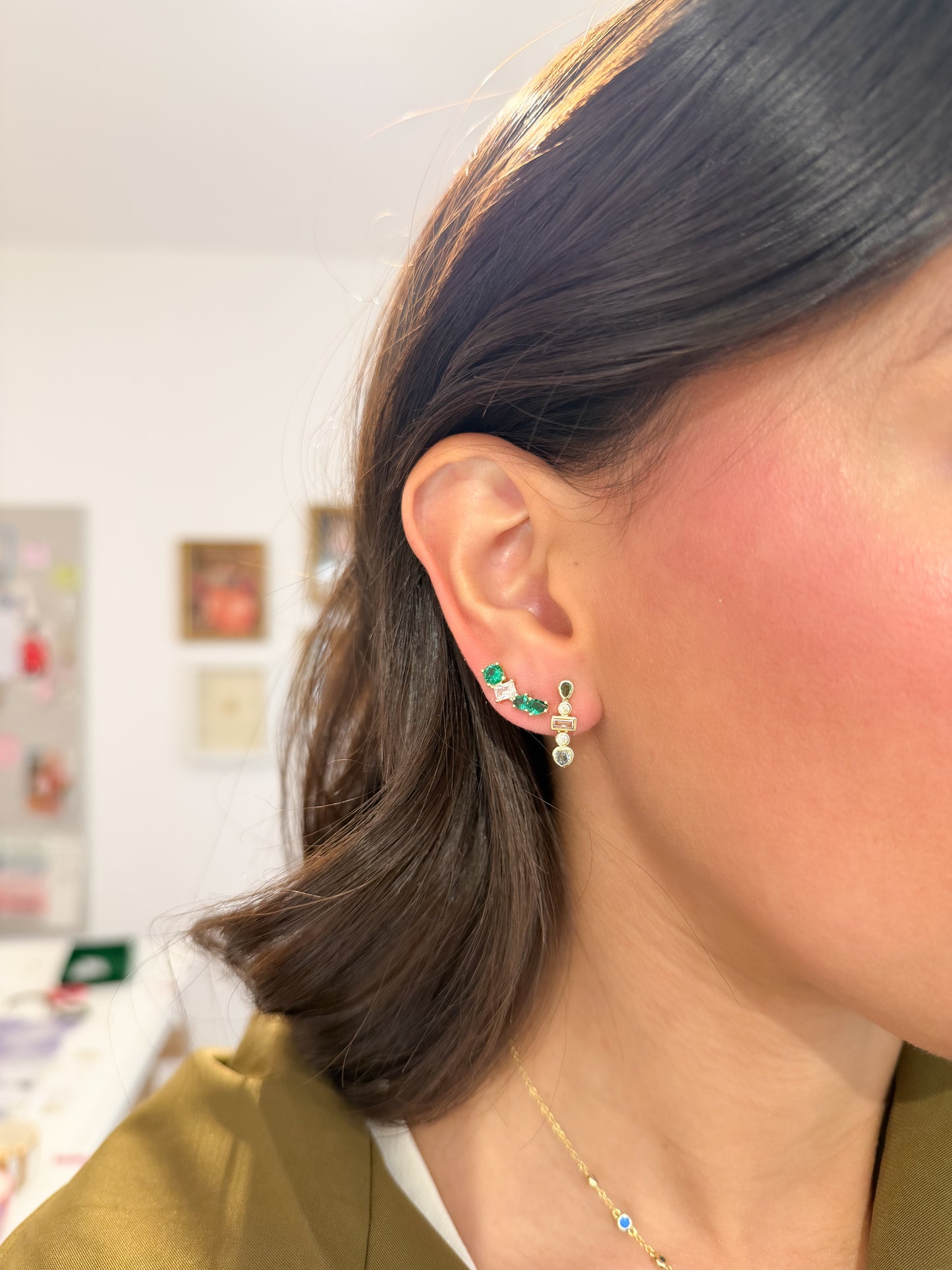 Emerald Grace Earings