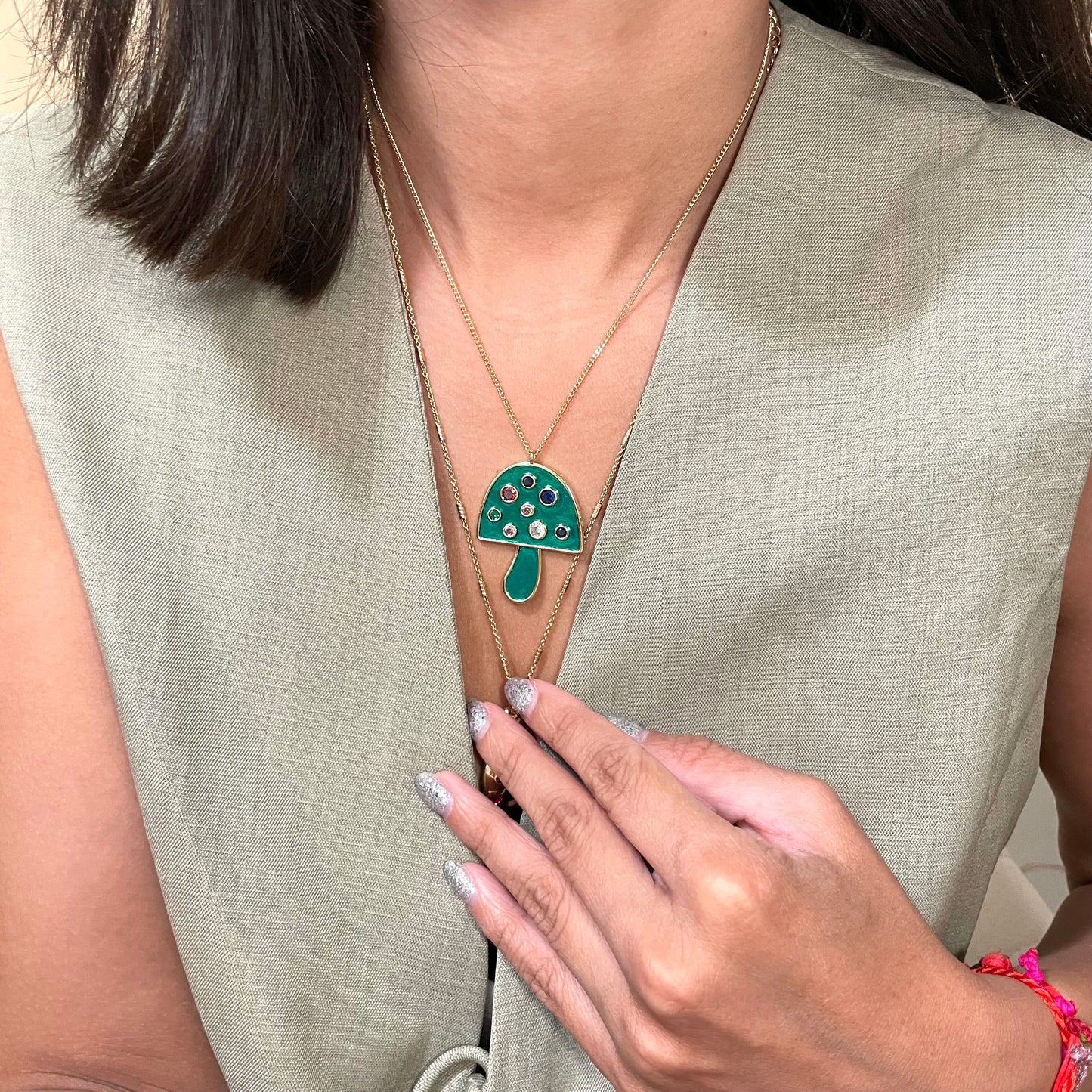 Vane Necklace (Verde)