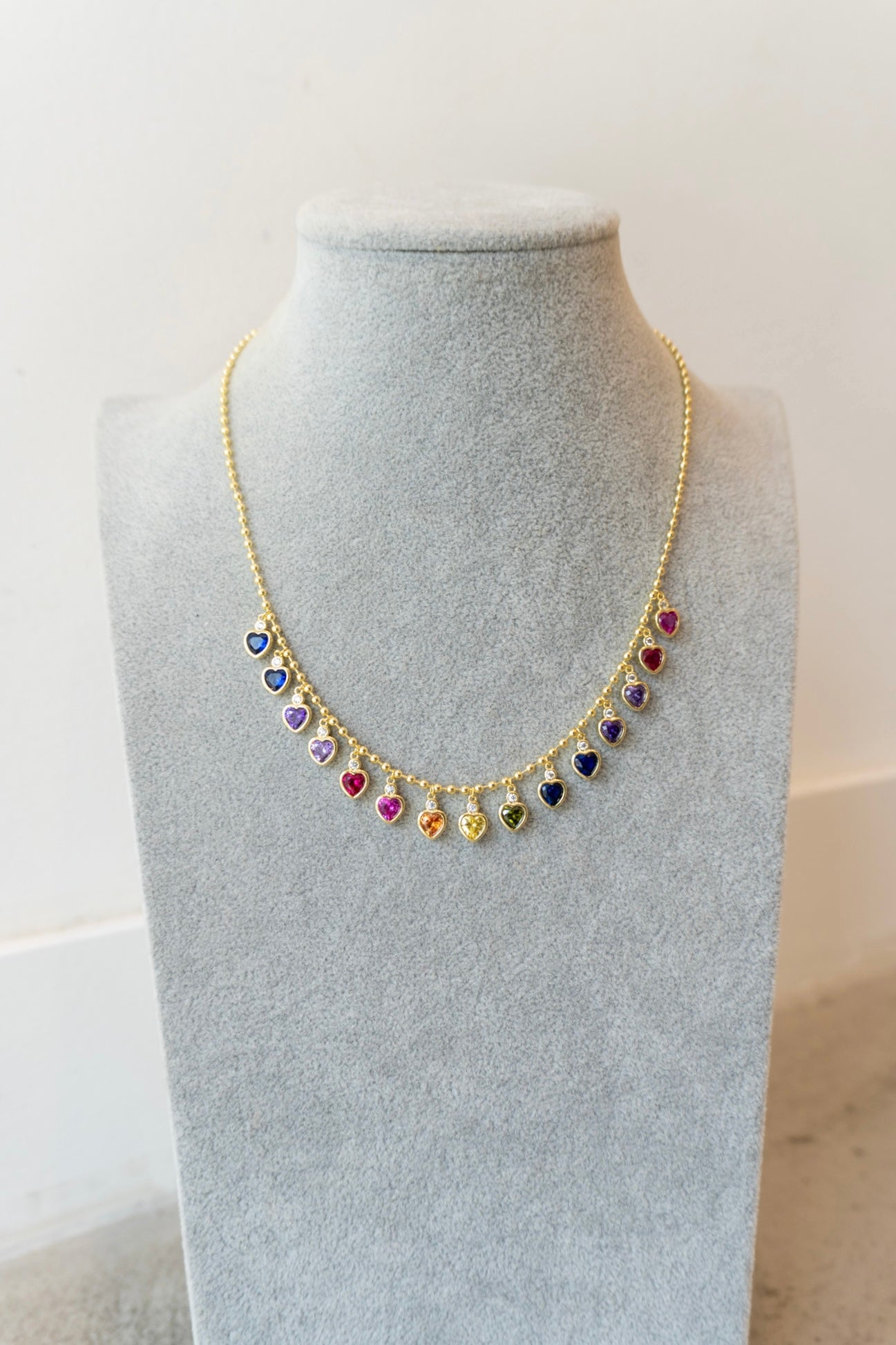 Rainbow Heart Necklace