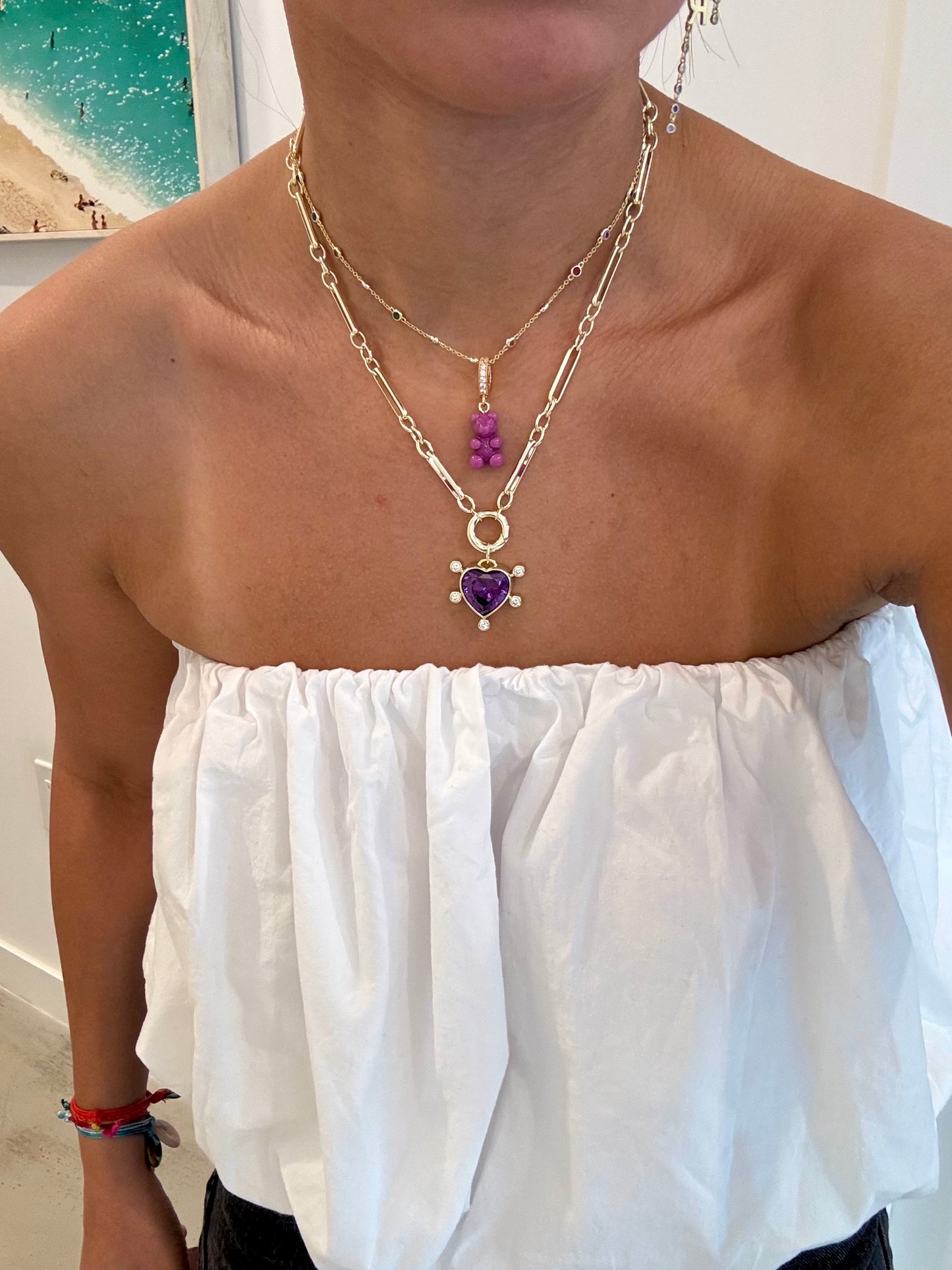 GUMMY BEAR CHARM (Lila)