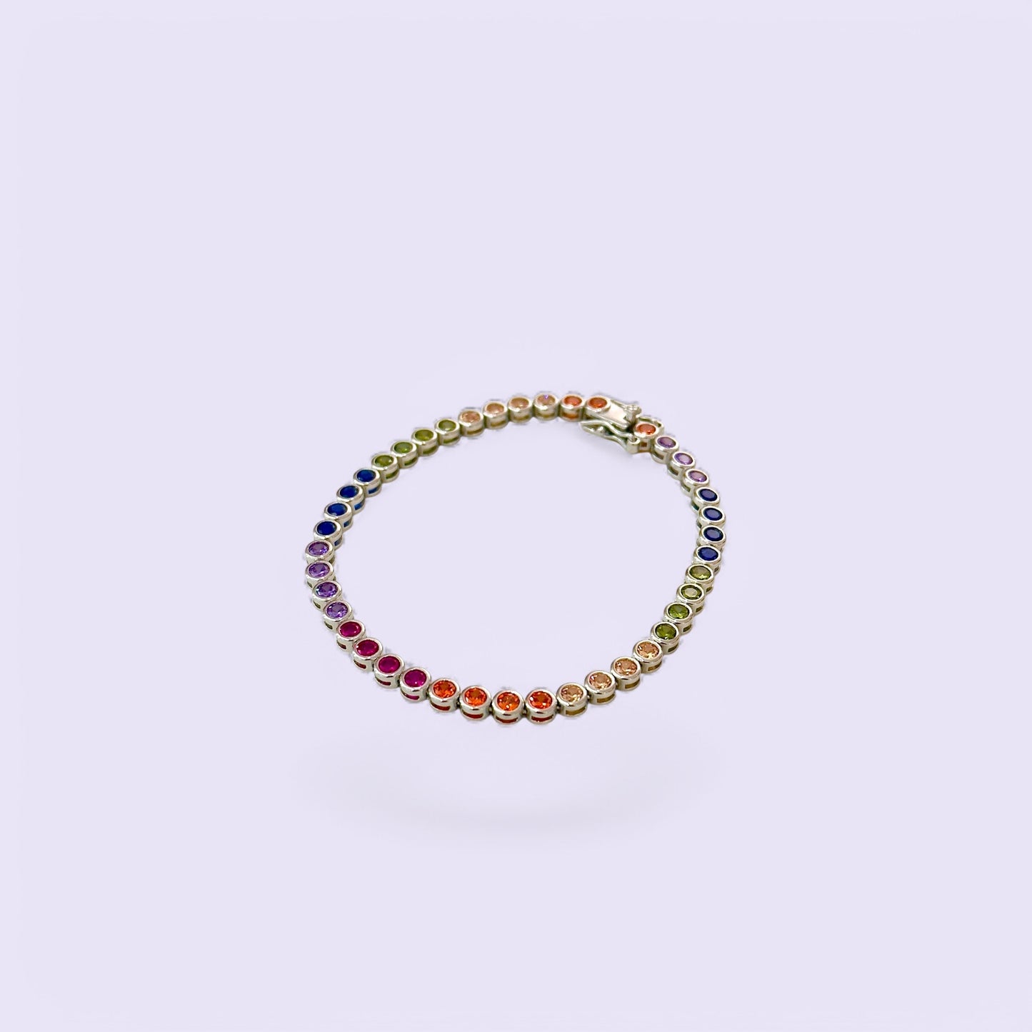 Rainbow Tennis Bracelet