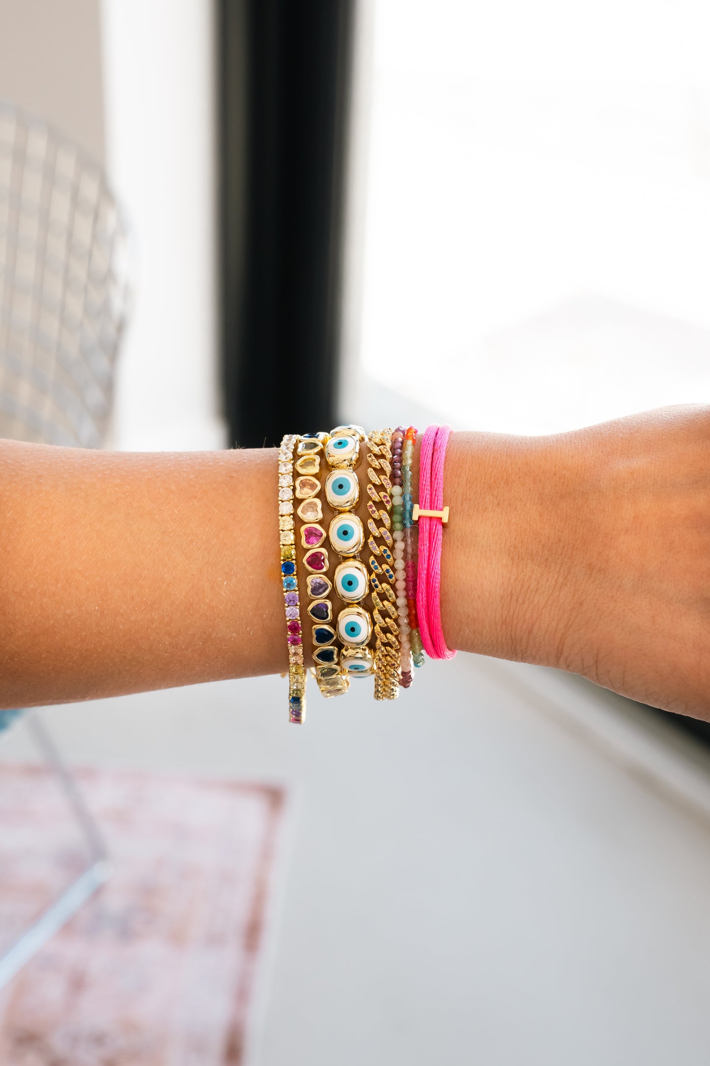 Rainbow Tennis Bracelet