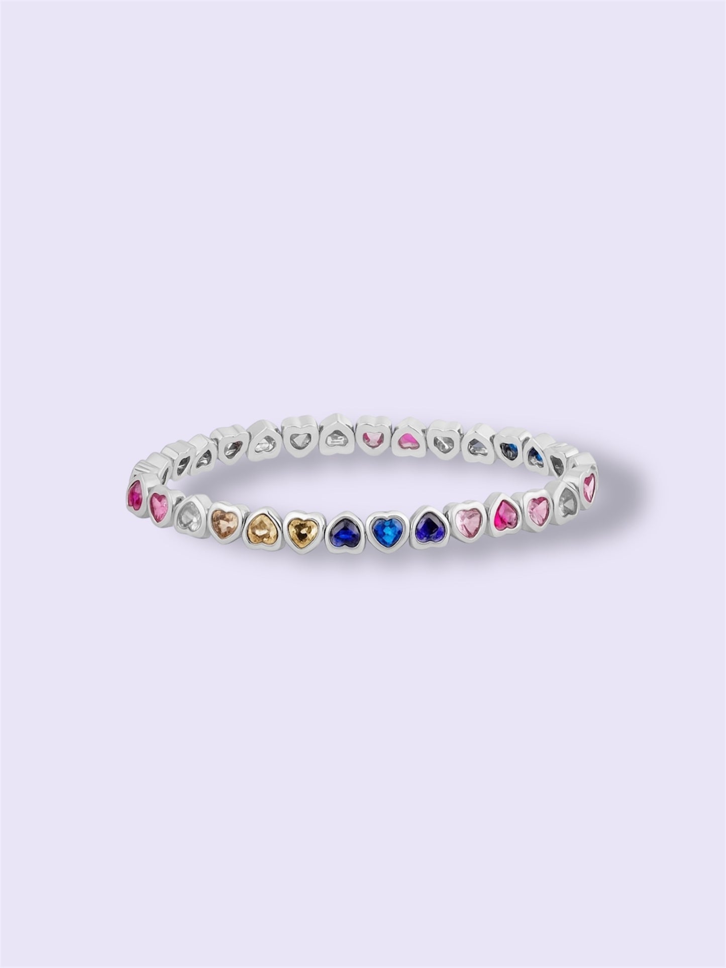 Mini Rainbow Bracelet (Silver)