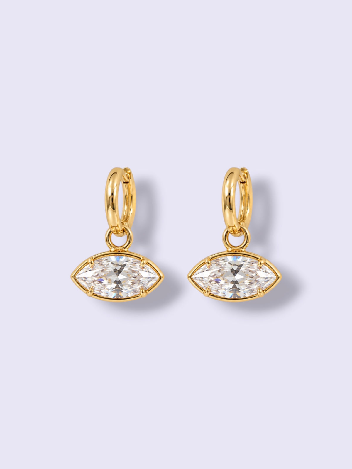 Marquise Crystal Drop Earrings