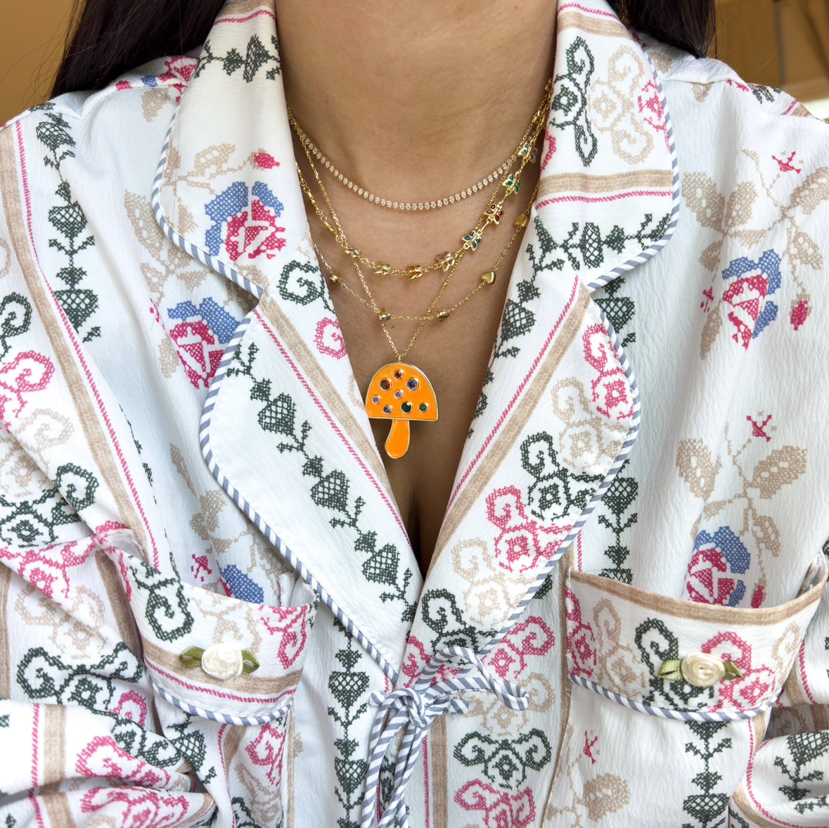Vane Necklace (Naranja)