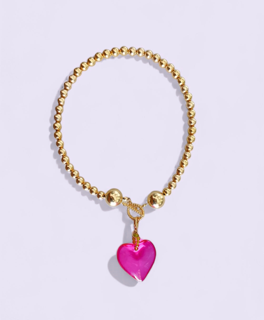 Corazón fucsia