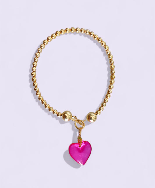 Corazón fucsia