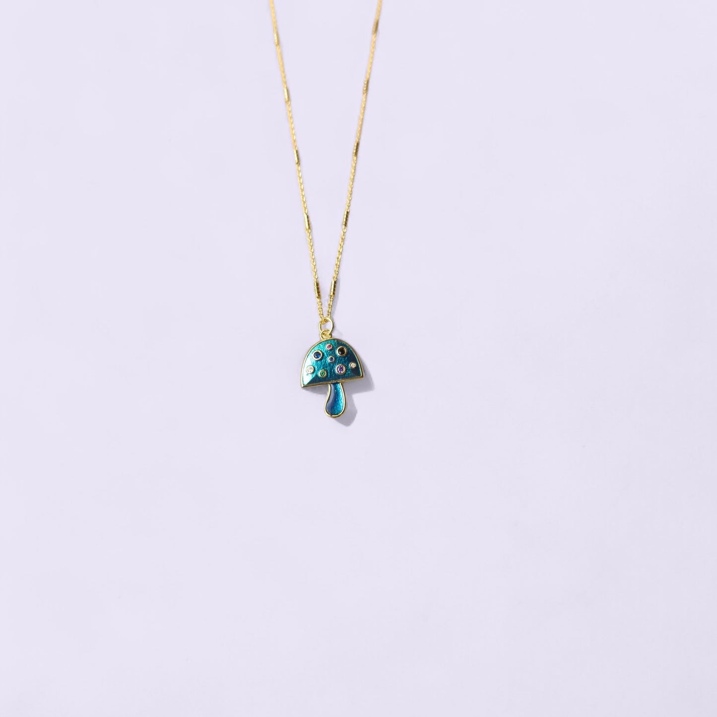 Hongo turquesa Necklace (pequeño)