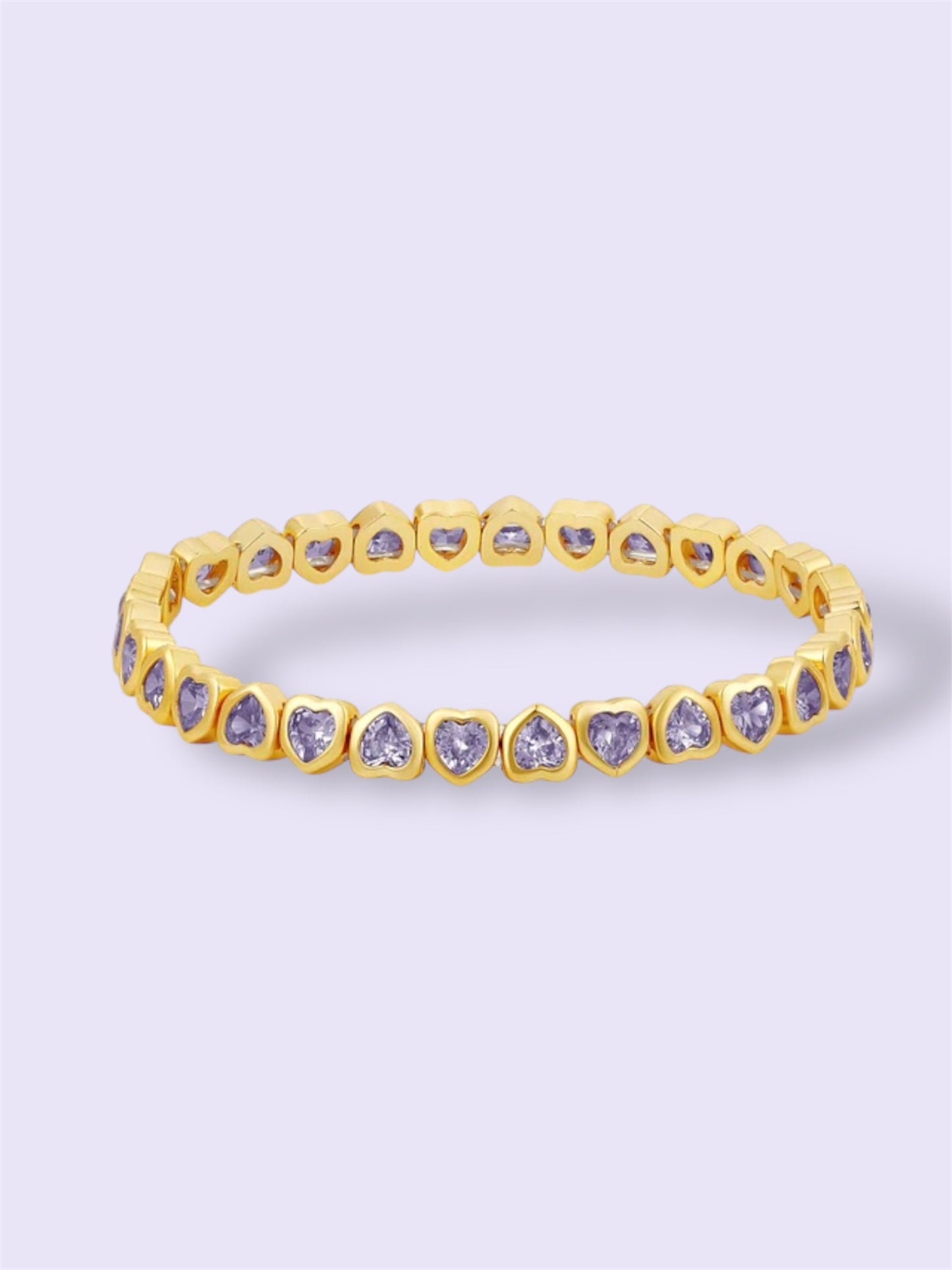 Mini Heart Purple Bracelet