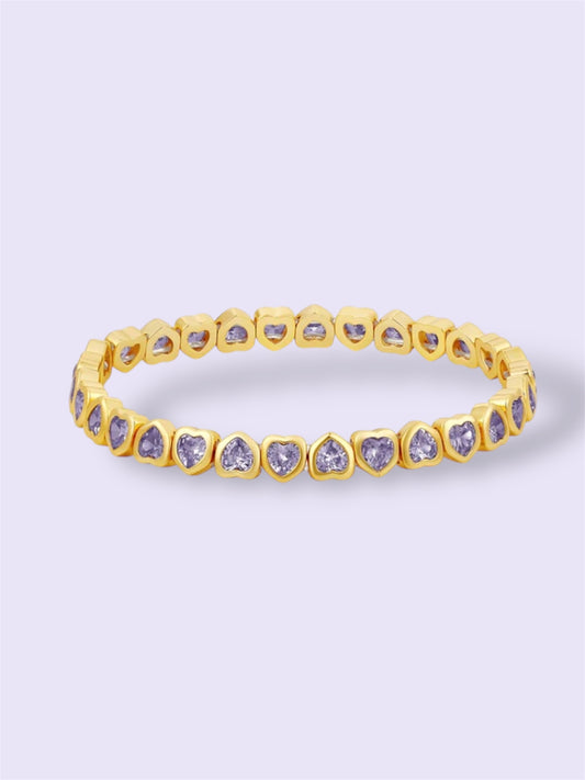 Mini Heart Purple Bracelet