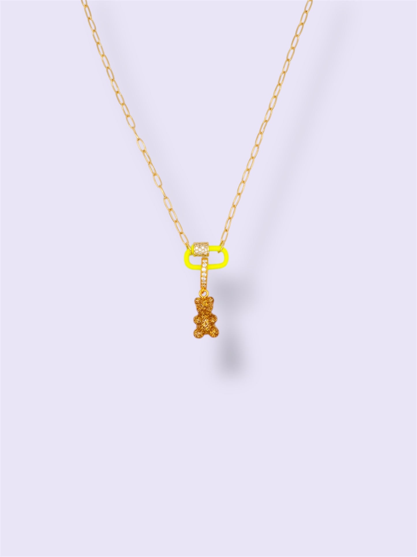 GUMMY BEAR NECKLACE Dorado: