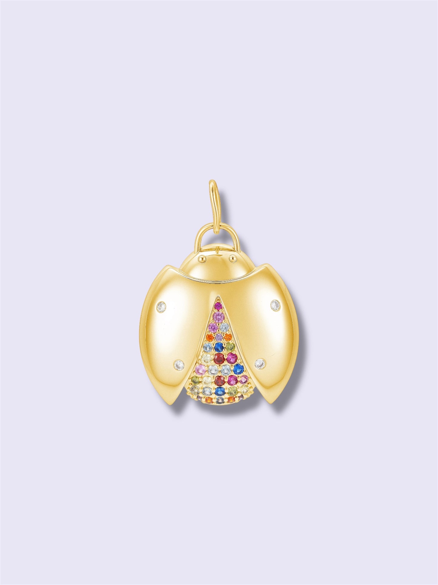 Rainbow Scarab Charm