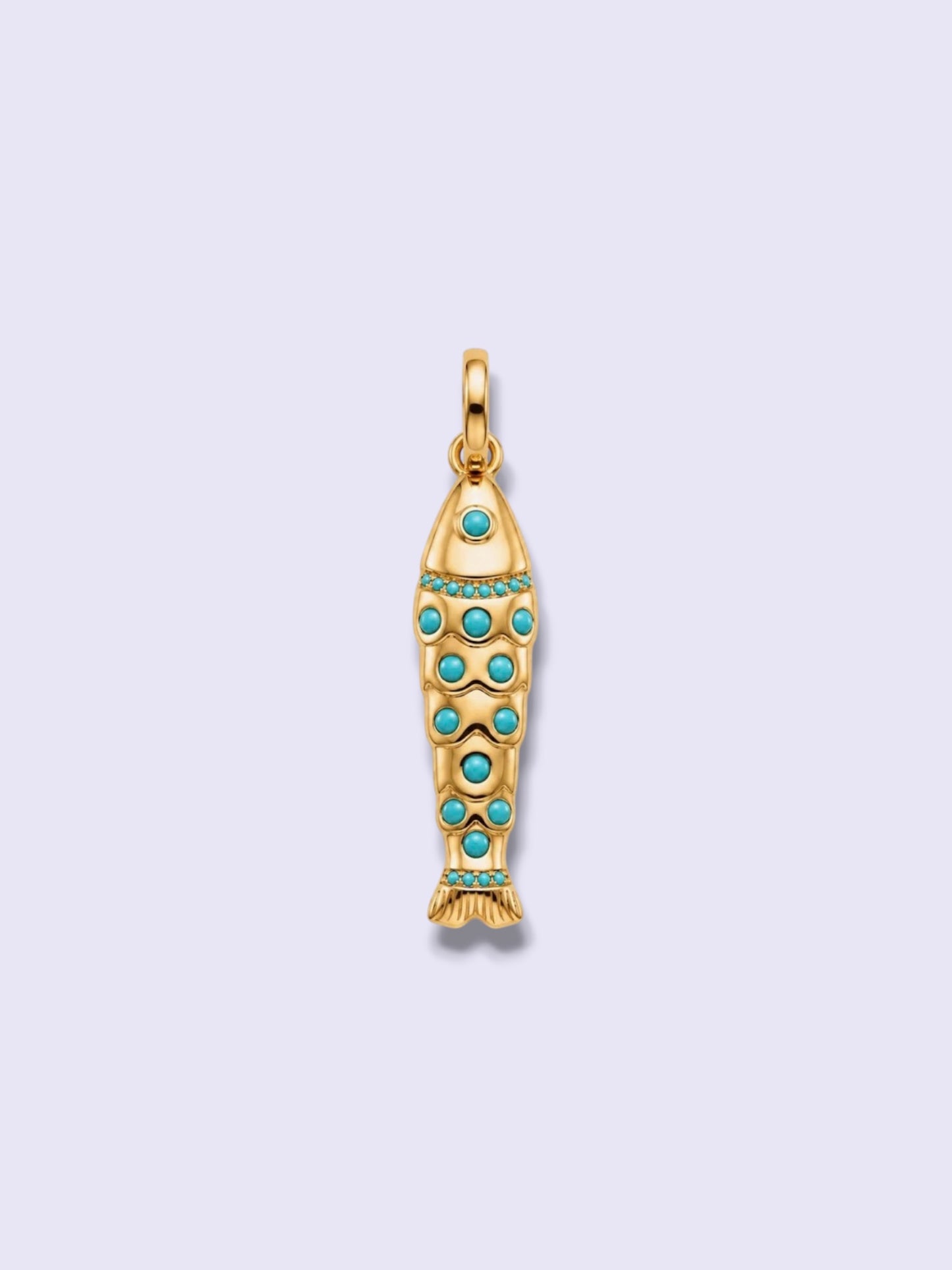 Turquoise Sardine Charm