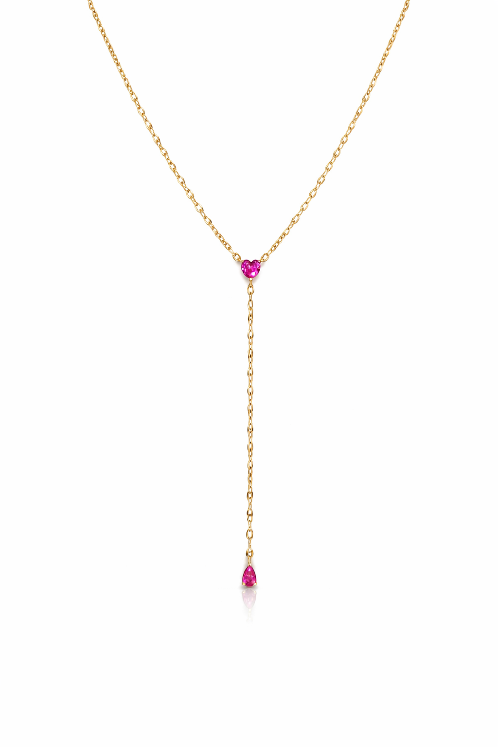 Venezia Heart Drop Necklace