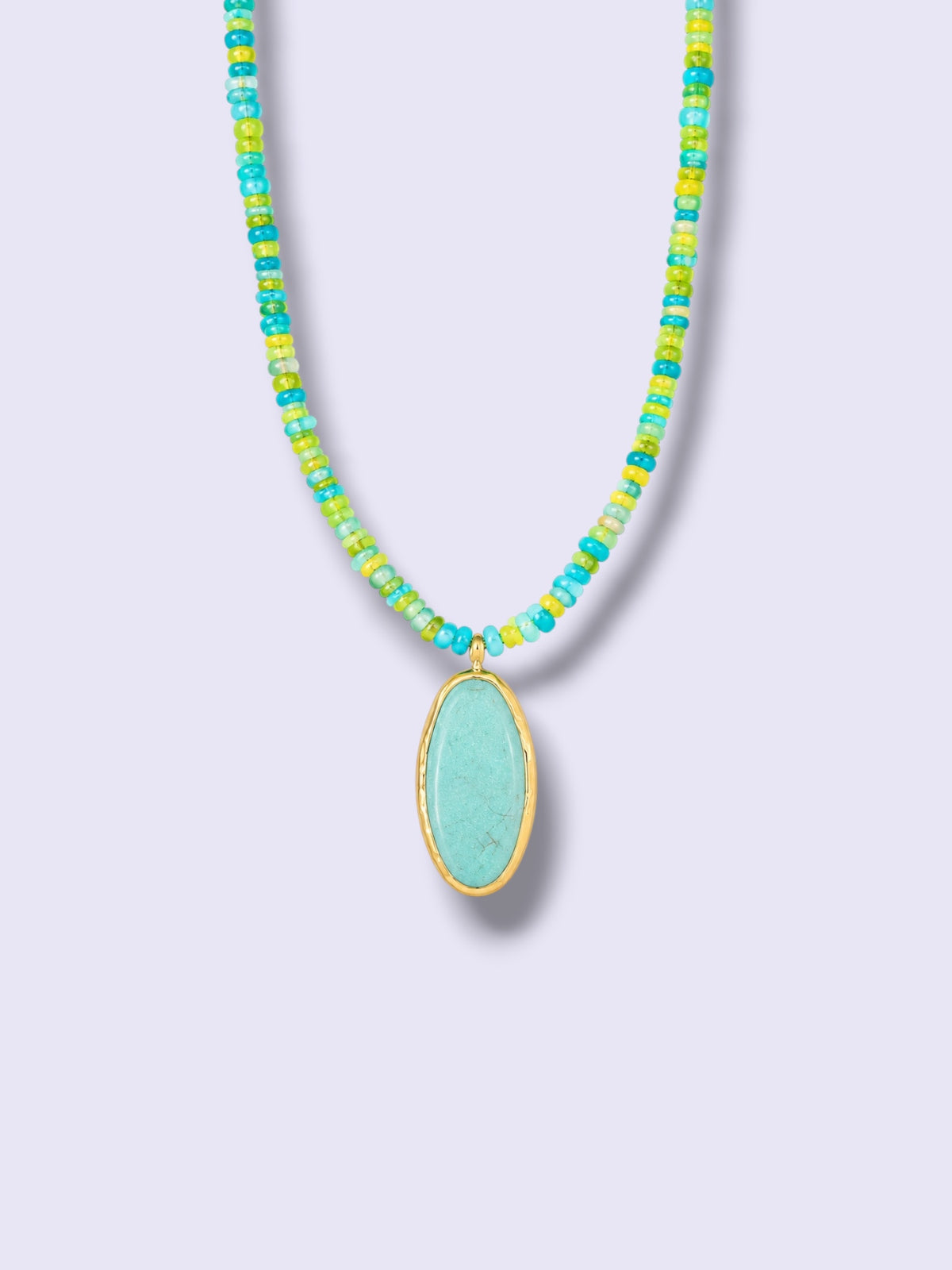 Aqua Lime Necklace