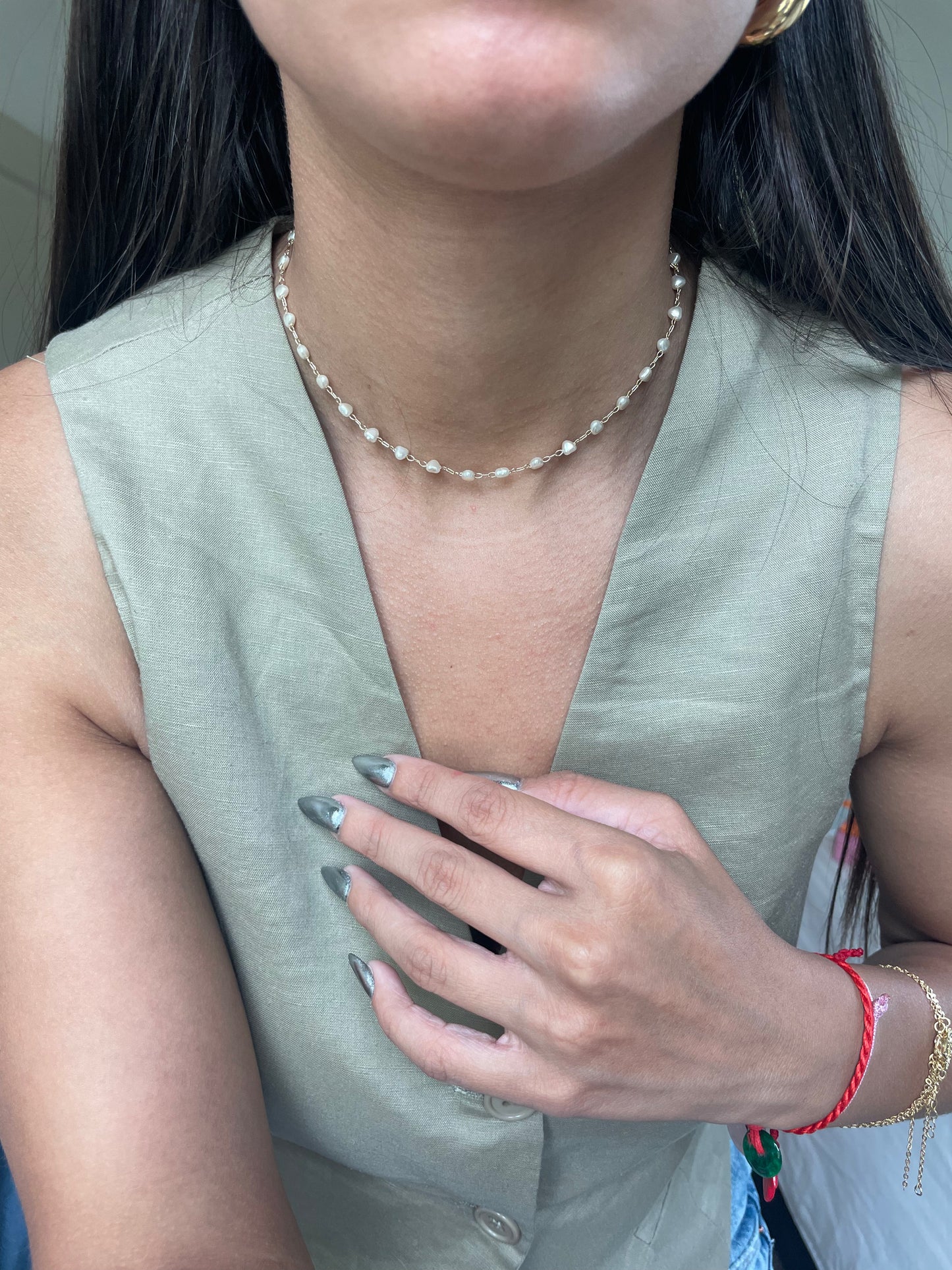 Cadena con perlas