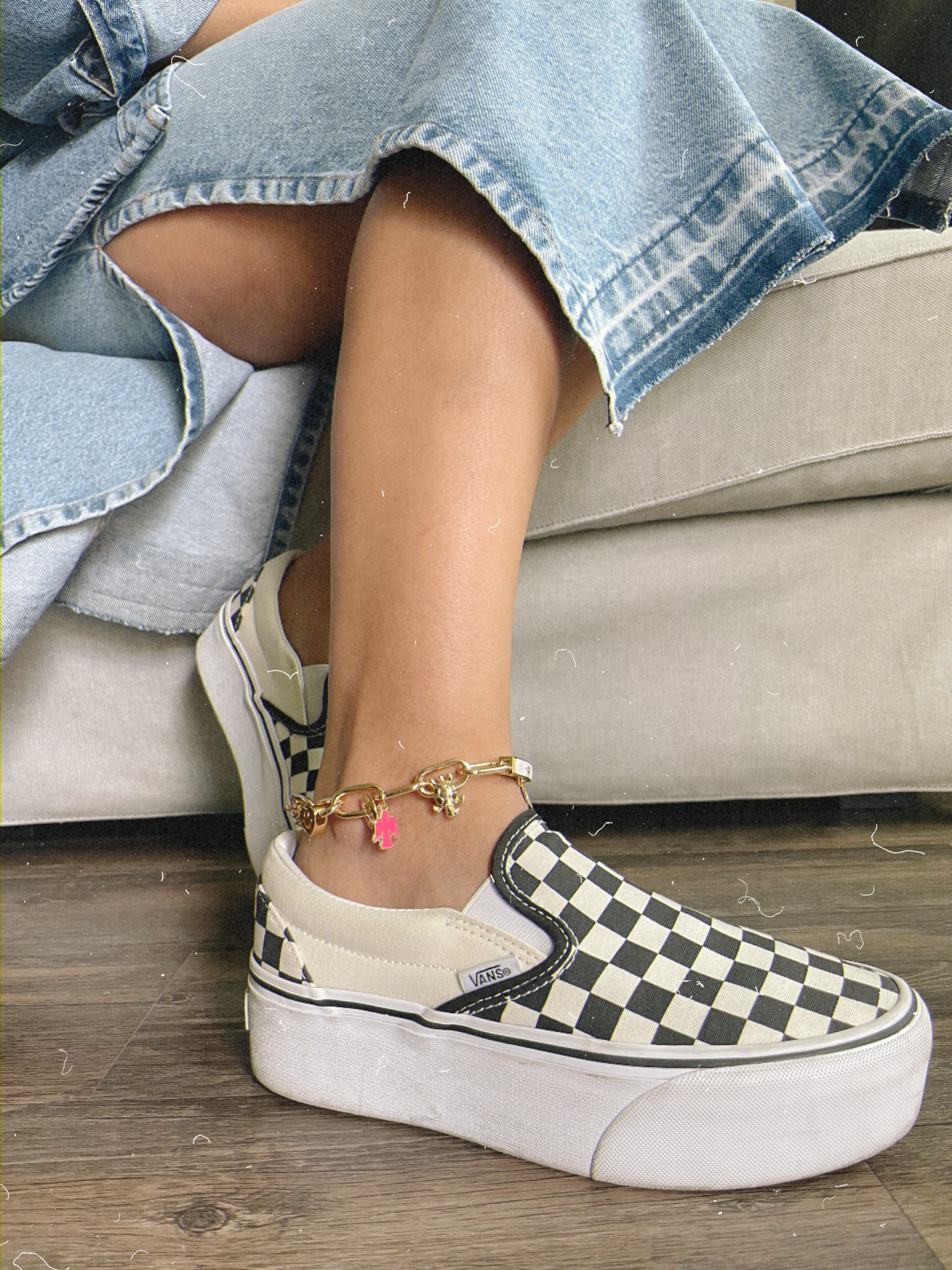 Good vibes anklet