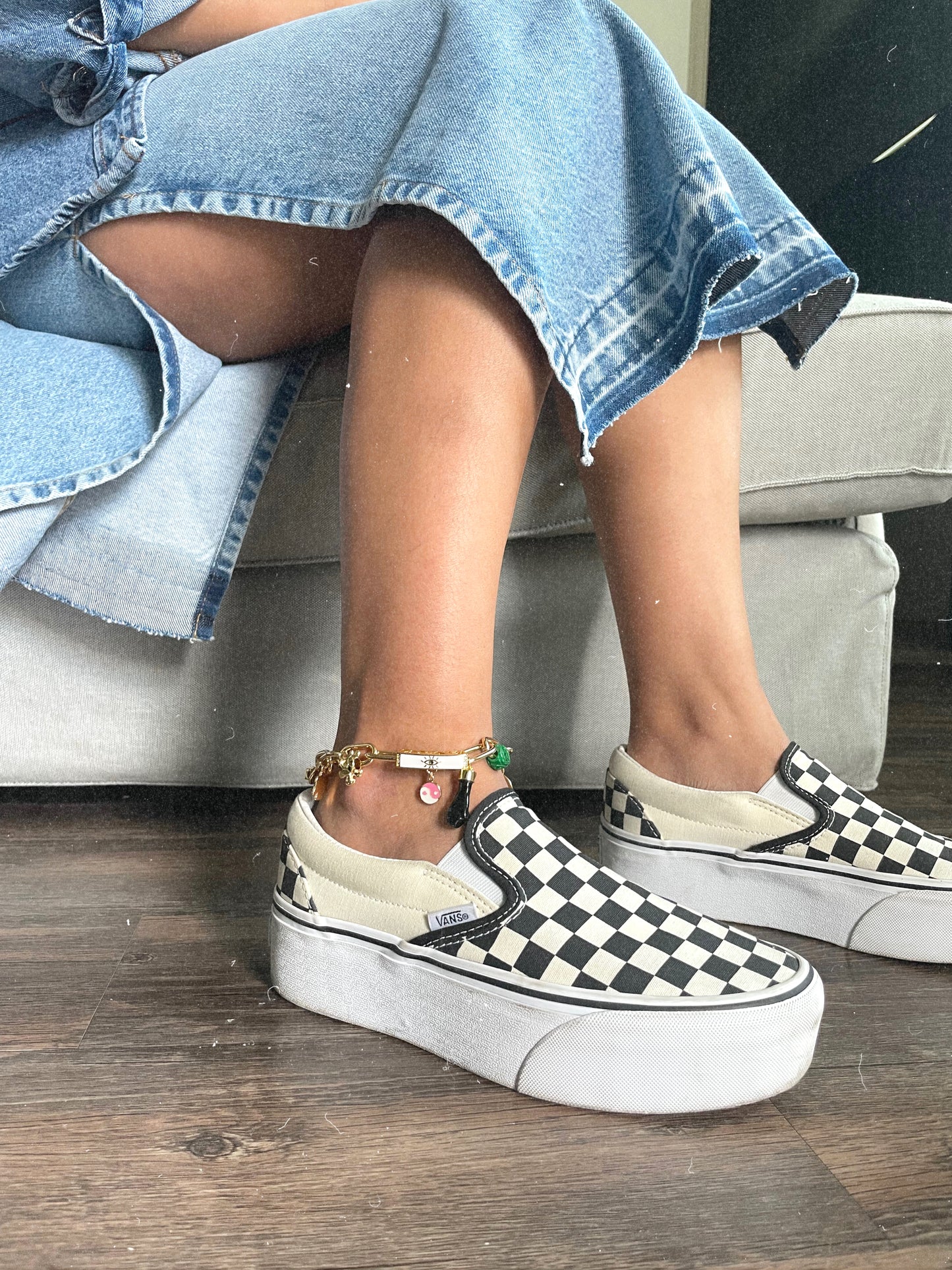 Good vibes anklet