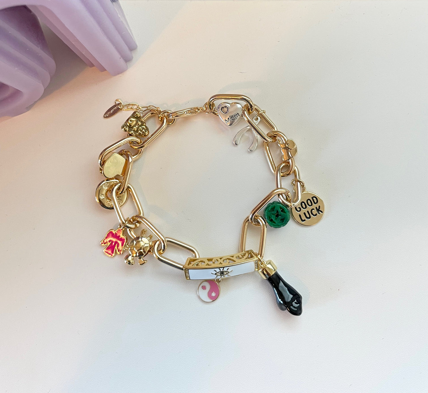 Good vibes anklet