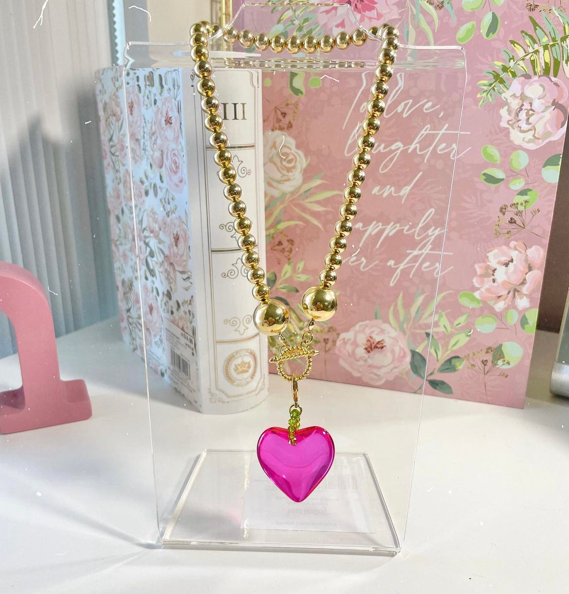 Corazón fucsia
