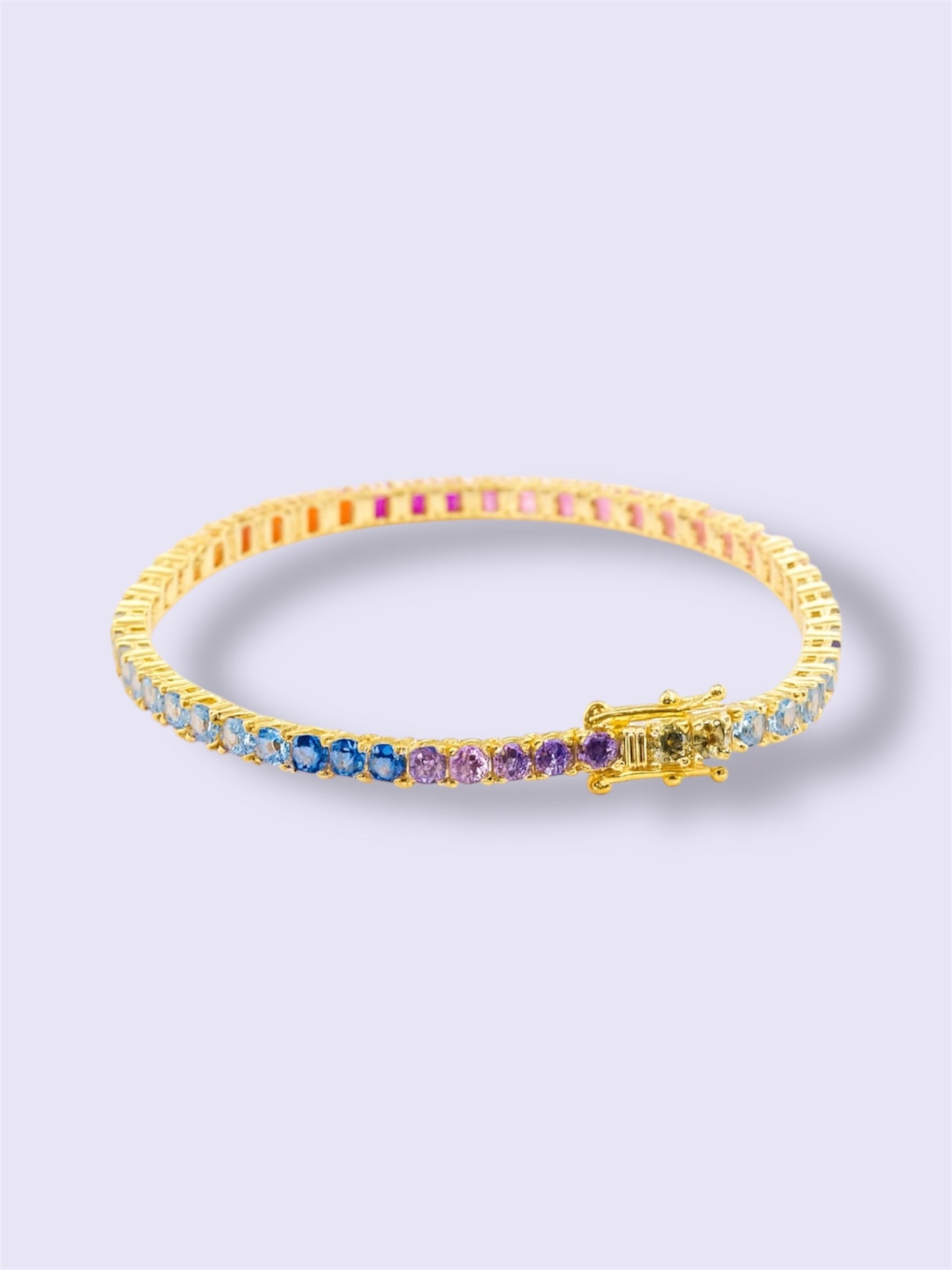 Rainbow Tennis Bracelet