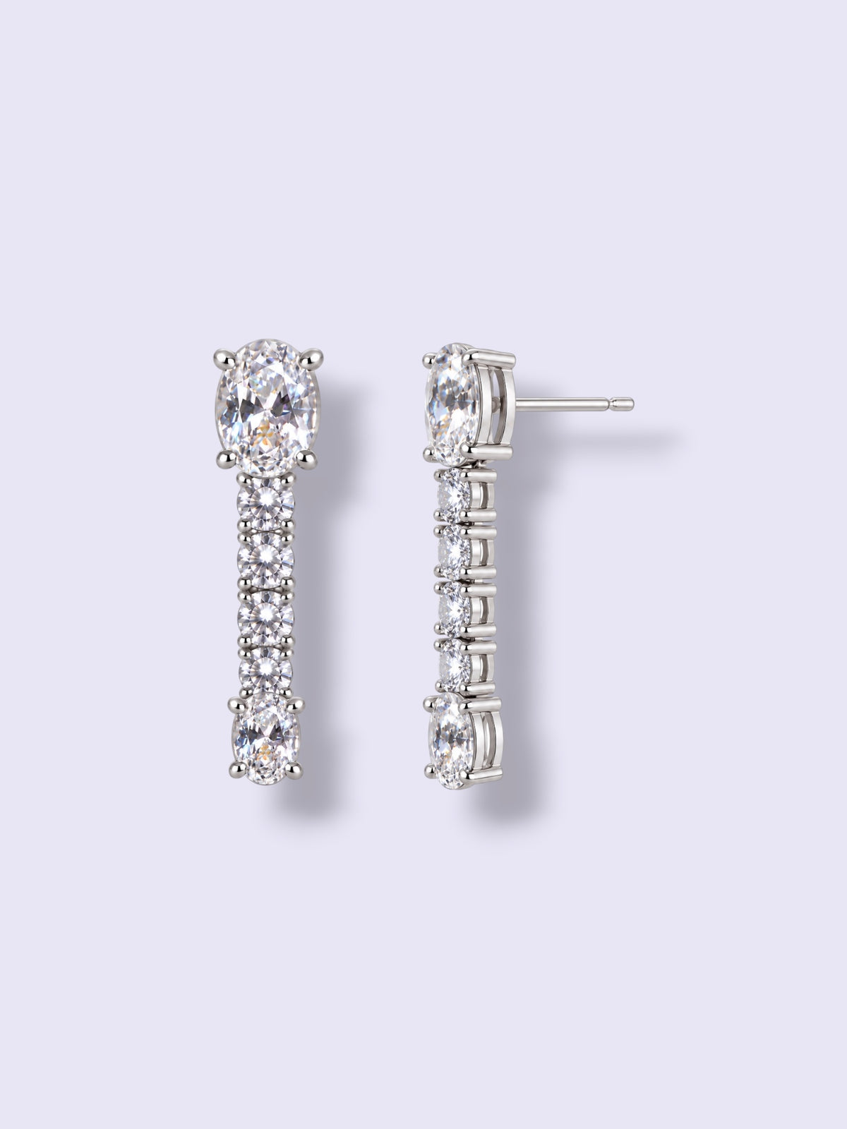 Silver Spark Earrings