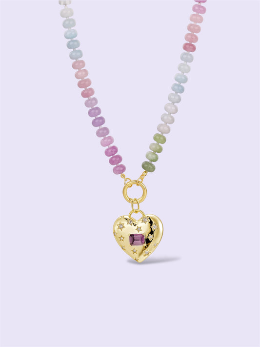 Amethyst heart Necklace
