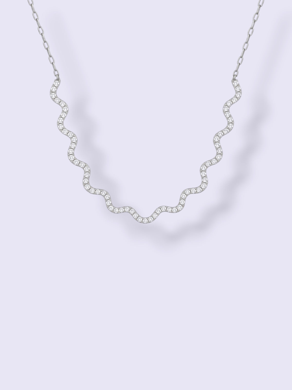 Silver Wavy Choker