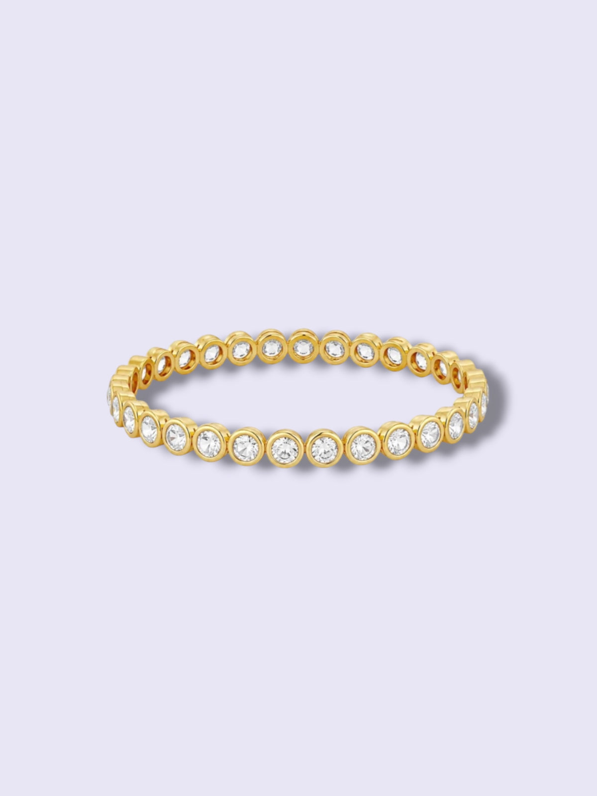 Clear Bezel Stretch Bracelet
