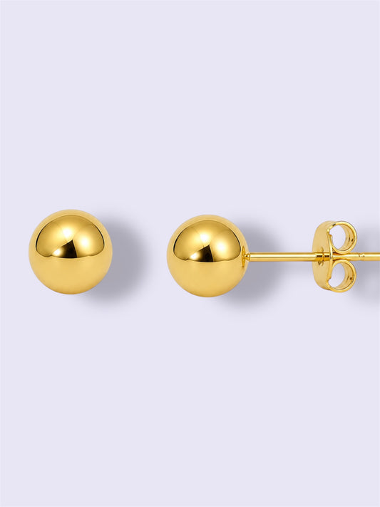 Classic Gold Ball Studs (large )