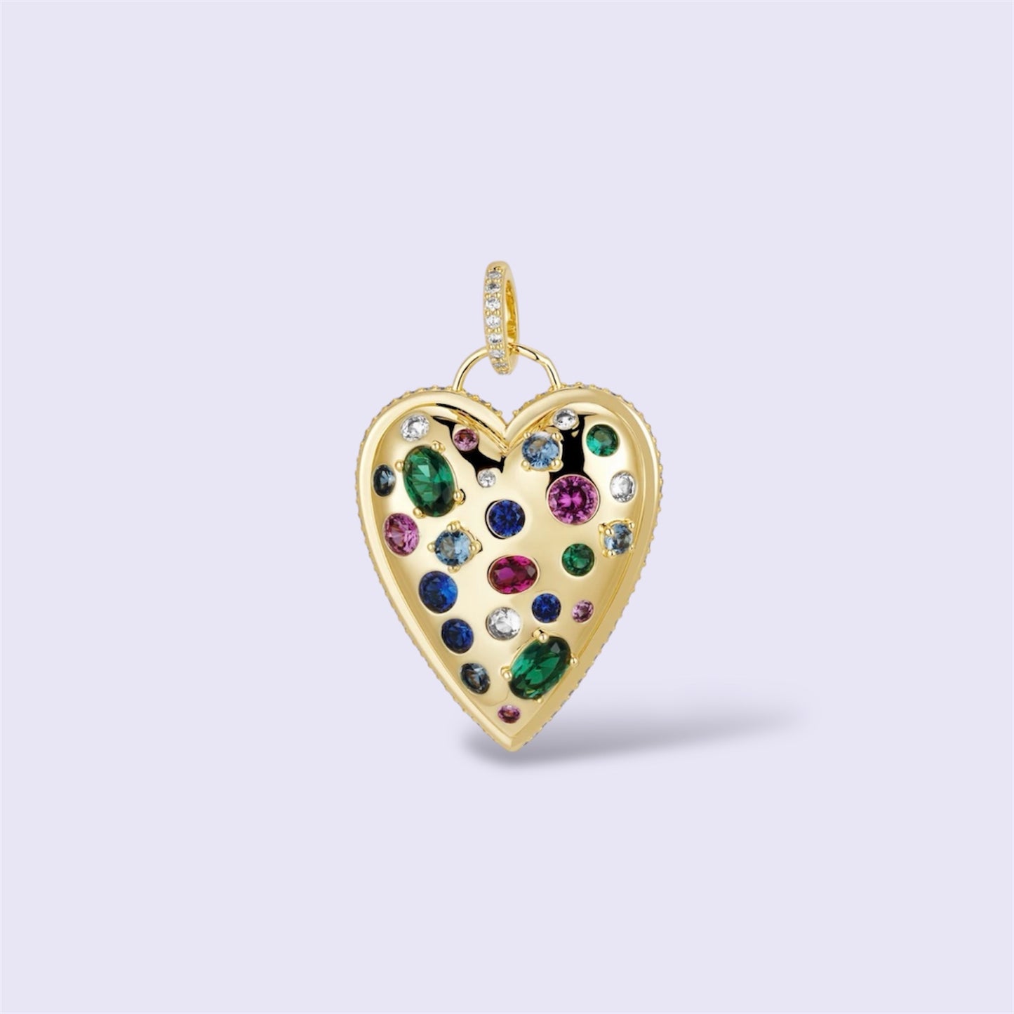 Aurora Heart Charm