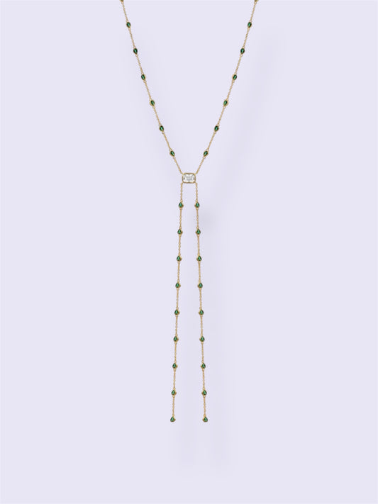 Emerald Cascade Lariat