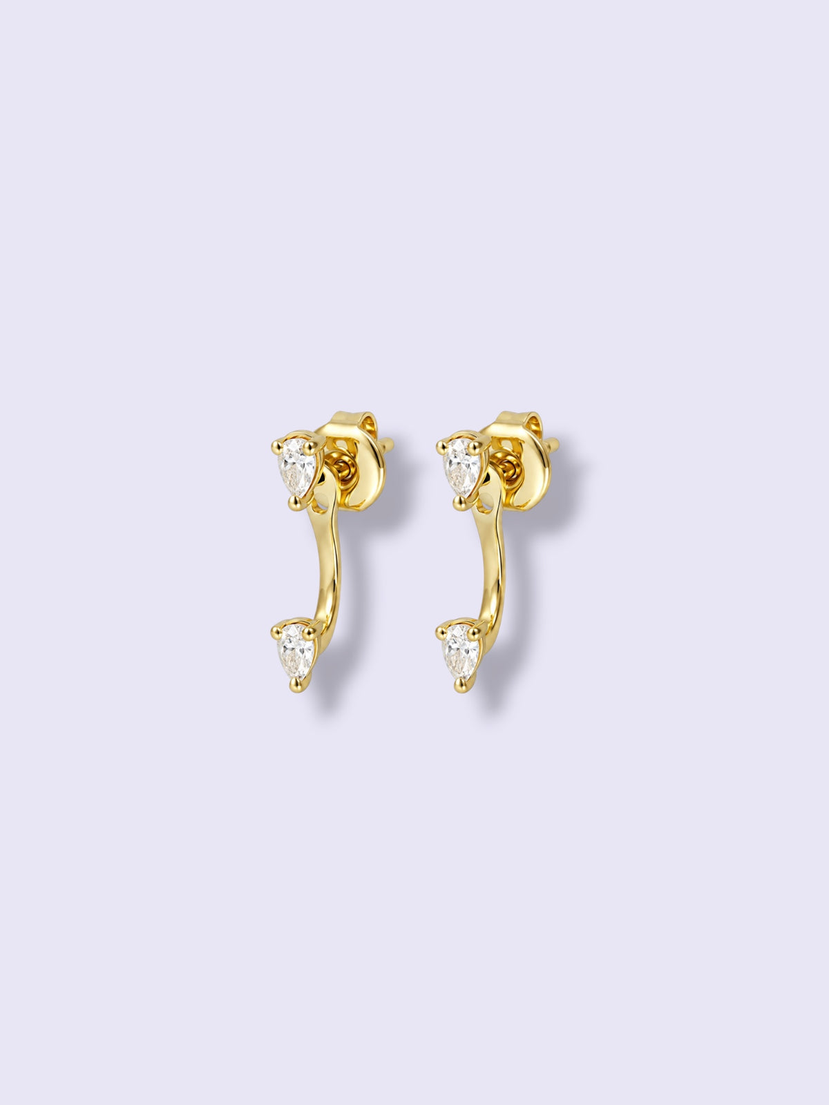 Double Pear Small Earrings