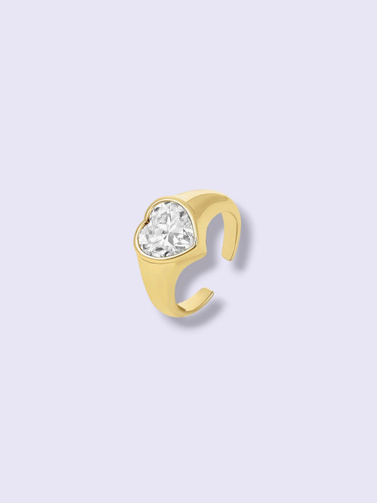 Heart Glow Pinky Ring