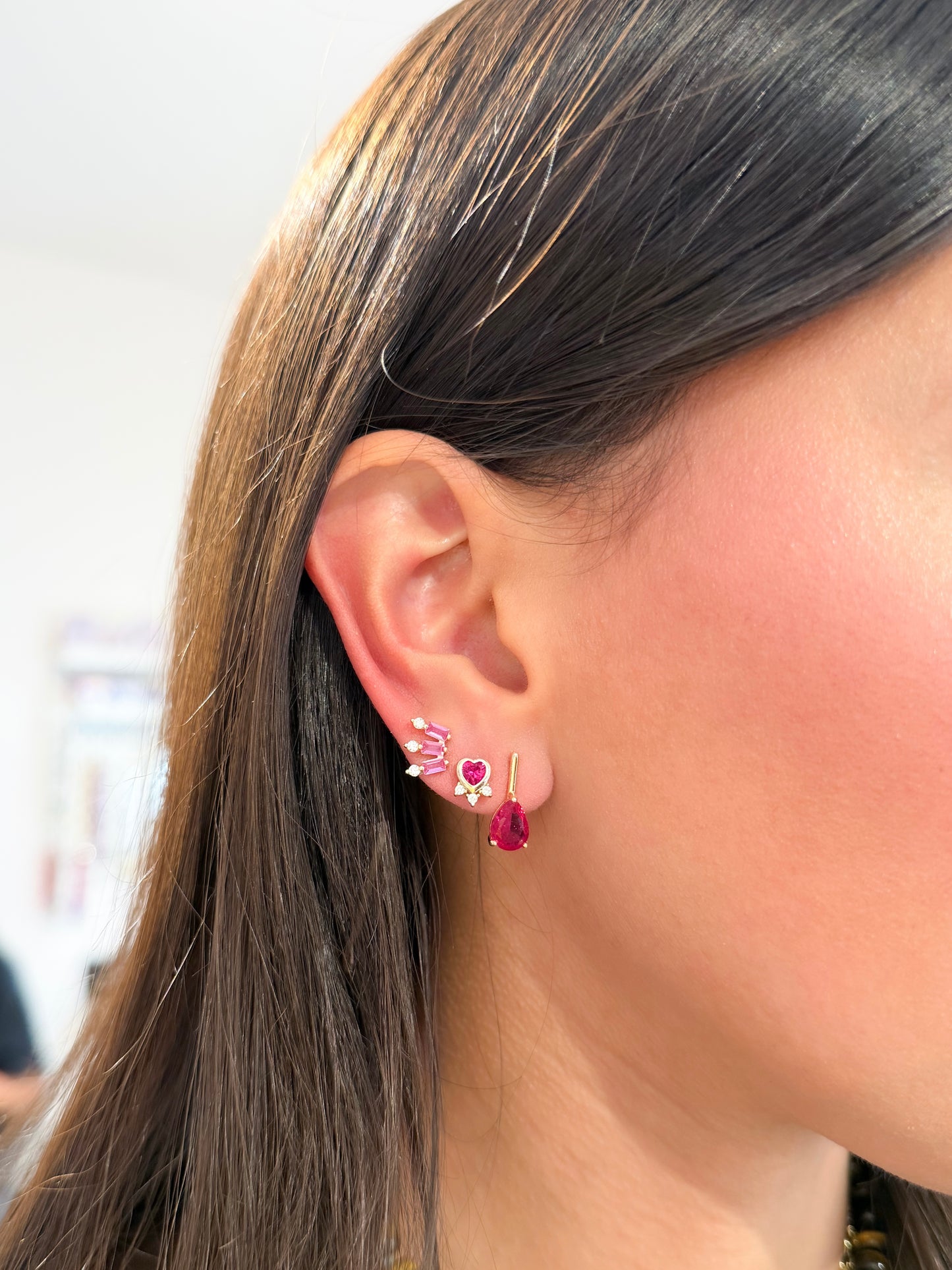 Blush Heart Earrings