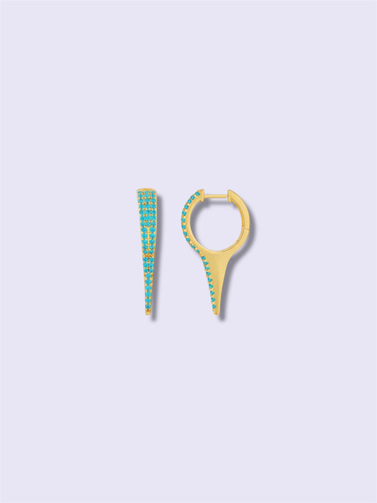 Turquoise Cascade Earrings