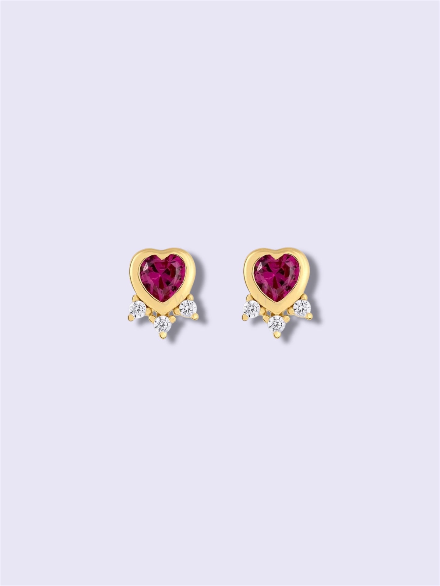 Blush Heart Earrings
