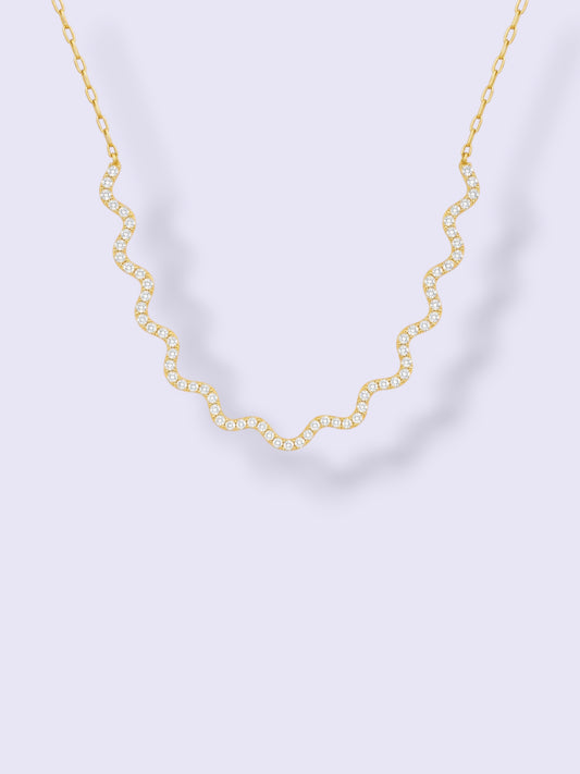 Crystal Wavy Choker