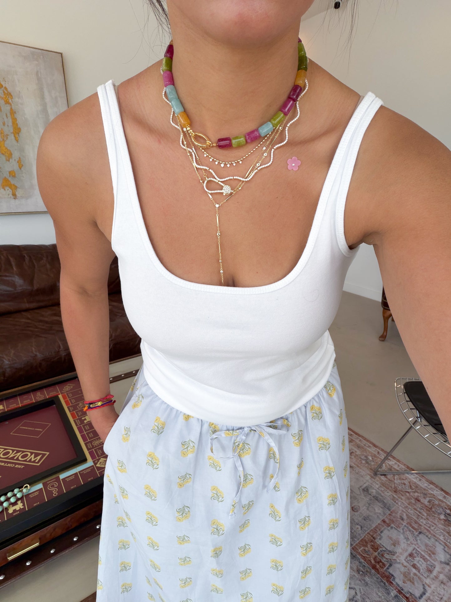 Rainbow Quartz Necklace